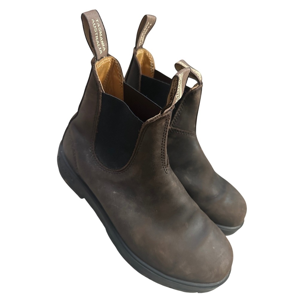 Blundstone 585 Rustic Brown Leather Chelsea Boots Men AU 8.5 / US 9.5